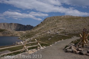 Accessible trail from Summit Lake on Mount Evans, CO