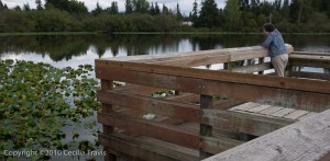 Accessible Fishing Pier, Lake Hills Greenbelt, Bellevue WA