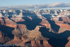 Grand Canyon National Park Arizona overlook from ADA wheelchair accessible path.