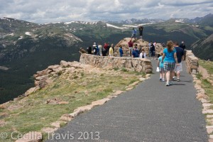 Wheelchair accessible Forest Canyon Overlook, Rocky Mt. National Park, Colorado