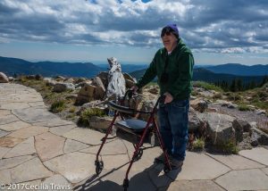 Accessible patio Dos Chappel Nature Center, Mt. Goliath Arapahoe National Forest, Colorado