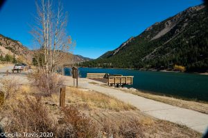 Accessible Fishing Pier on Bennhoff Trail around Georgetown Lake, CO